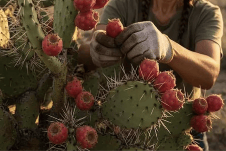 Prickly pear peel waste and microwave dyeing boost wool textiles performance